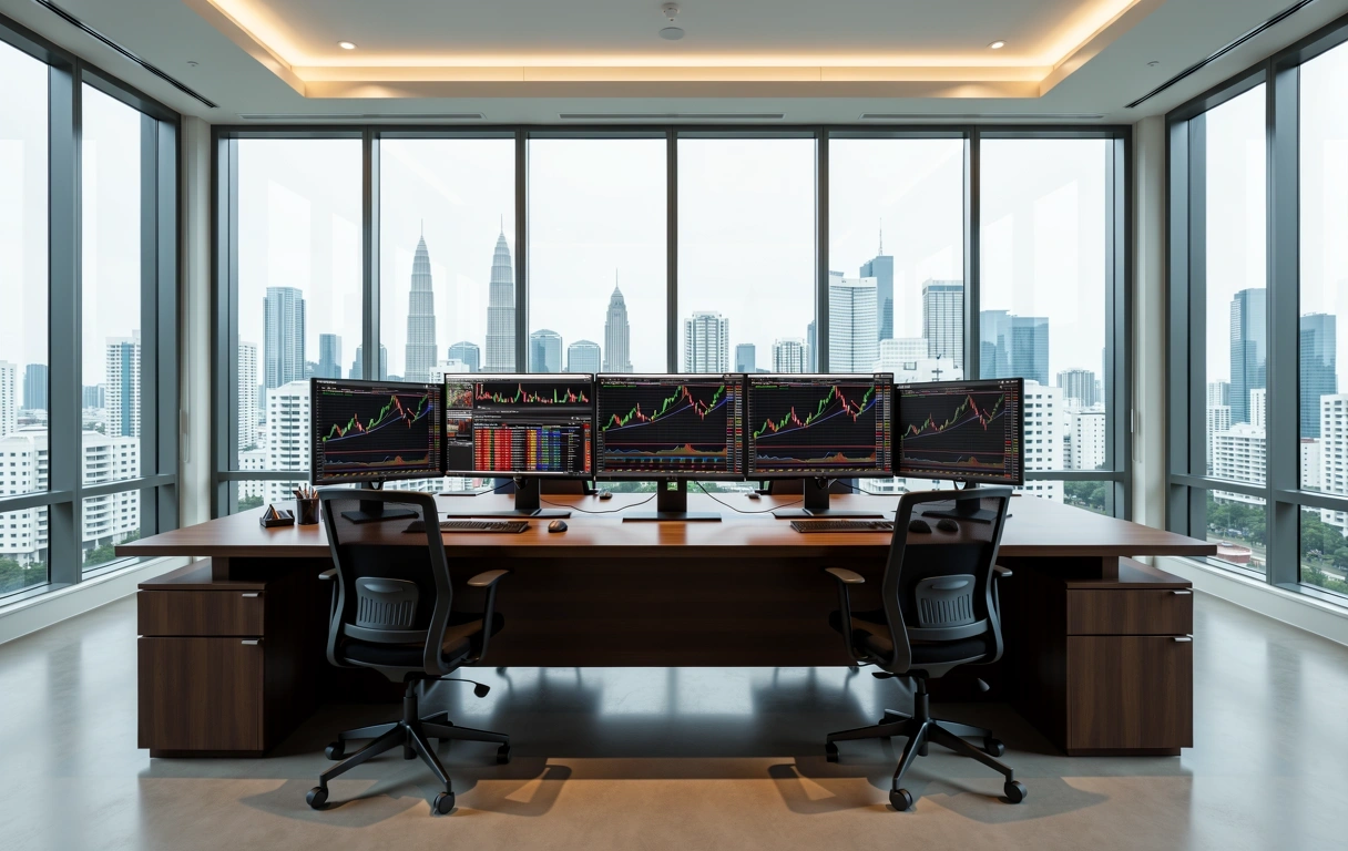 Suasana pejabat profesional Musica Soliventa di Kuala Lumpur